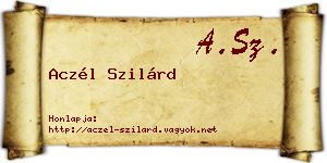 Aczél Szilárd névjegykártya